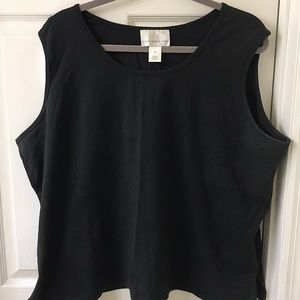 Susan Graver 3X Tank Top Black